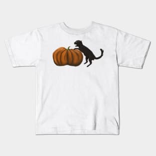 Halloween Beyklog Black cat and pumpkin Kids T-Shirt